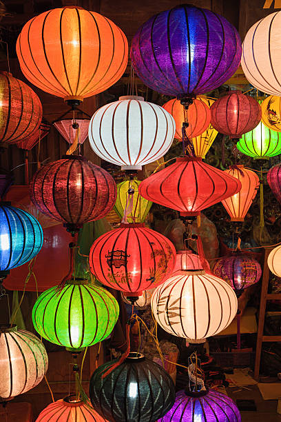 istock Silk lanterns in Hoi An city, Vietnam 187067244