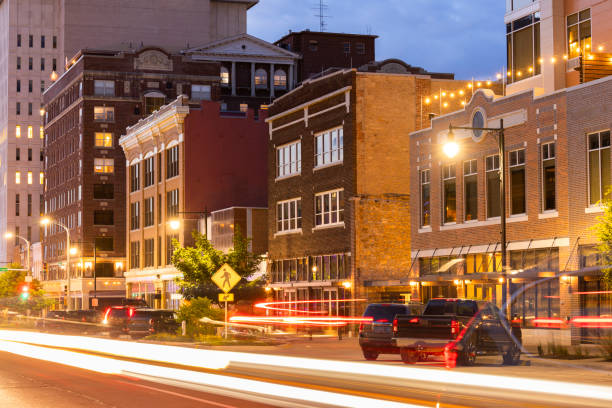 istock Historic Downtown Topeka Kansas at Twilight 1870674425