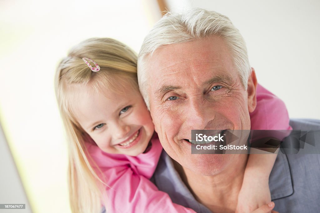 Avô e Neto - Royalty-free 6-7 Anos Foto de stock