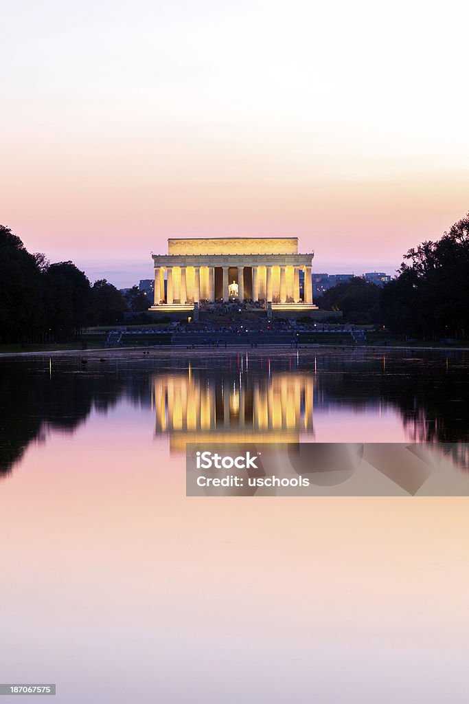 Lincoln Memorial, Washington DC - Foto stock royalty-free di Accendere (col fuoco)