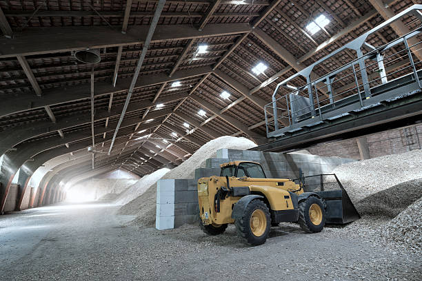 istock Storage of Woodchips Biomass 187067852
