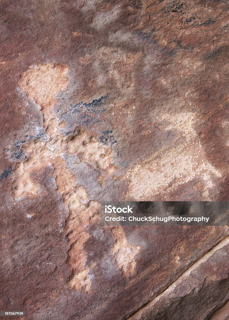 Petroglyph Native American Indian arte - Foto de stock de Anos 1000 royalty-free