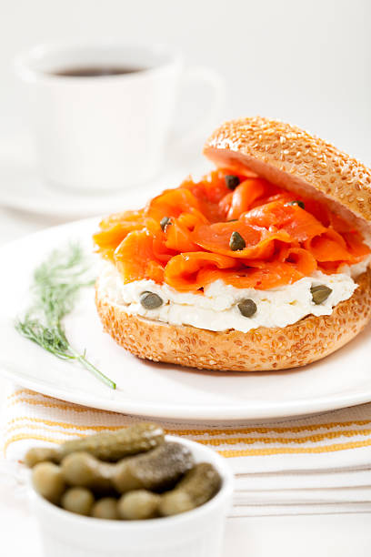 istock Smoked Slamon & Cream Cheese Sandwich 187067966