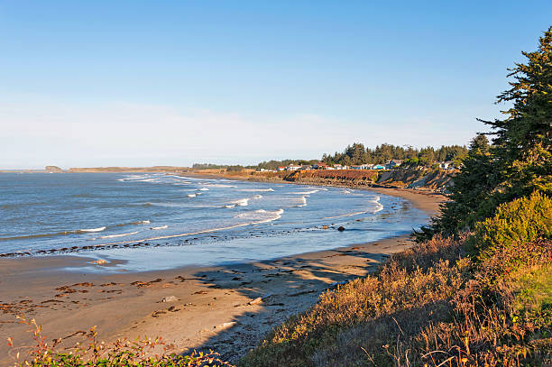 This scenic view is along shoreline drive in Northern California's Crescent City.