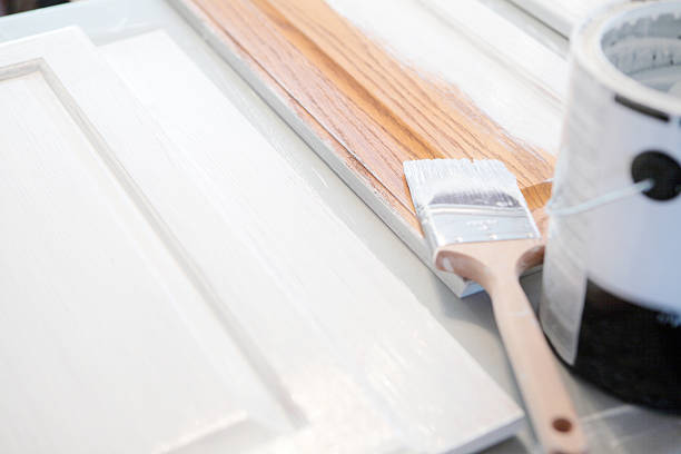 Painting Kitchen Cabinets stock photo