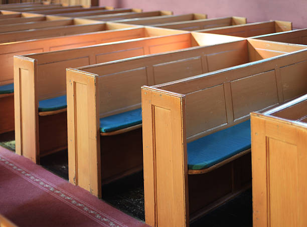 istock Church Pews with Books 187069085