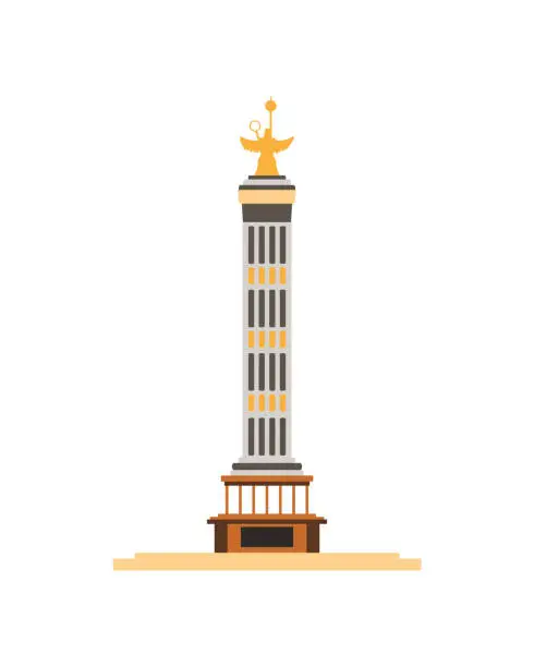 Vector illustration of germany germany berlin victory column