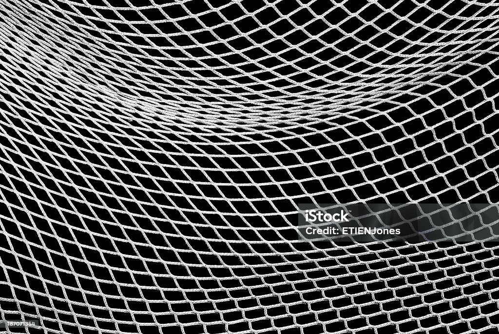 Soccer Net in Black and White Soccer Net in Black and White as Design Element Net - Sports Equipment Stock Photo