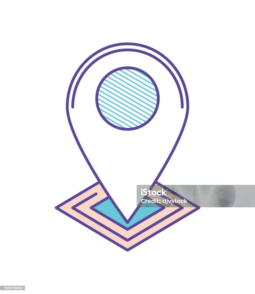 Map Navigation Pointer Map Navigation Pointer Stock Illustration - Download Image Now - Design ...