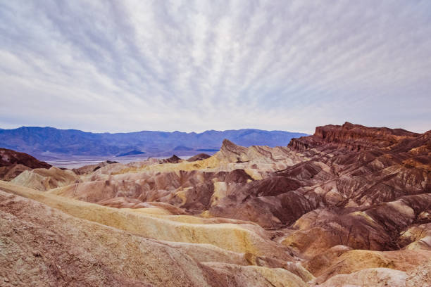 istock Zabriskie view point on Death Valley under cloudy sky 1870763263