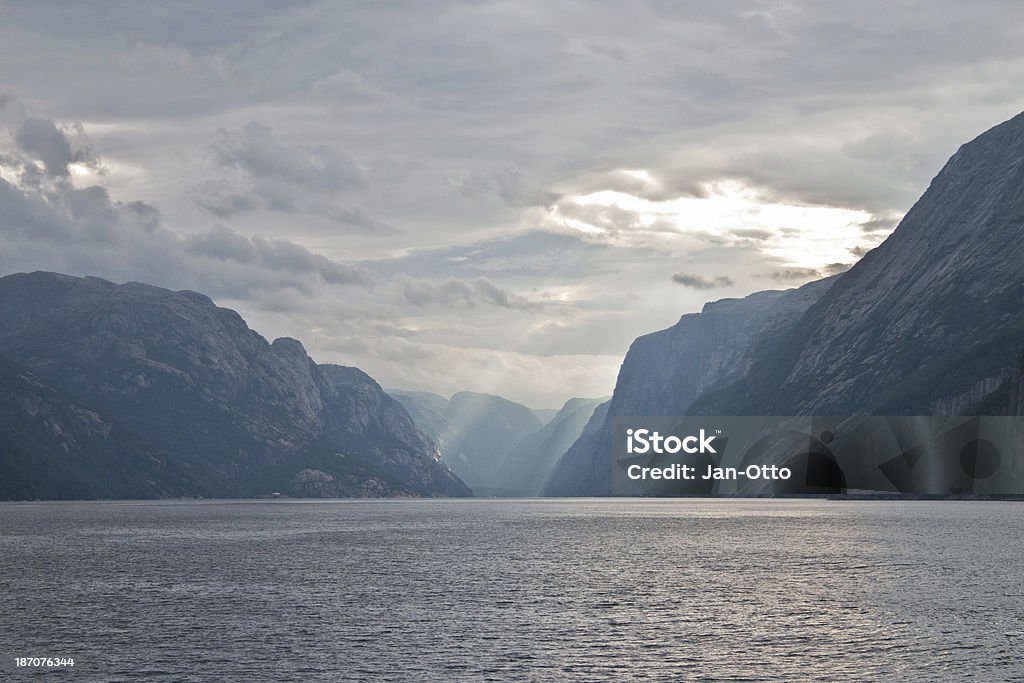 Lysefjord in Norwegen - Lizenzfrei Anhöhe Stock-Foto