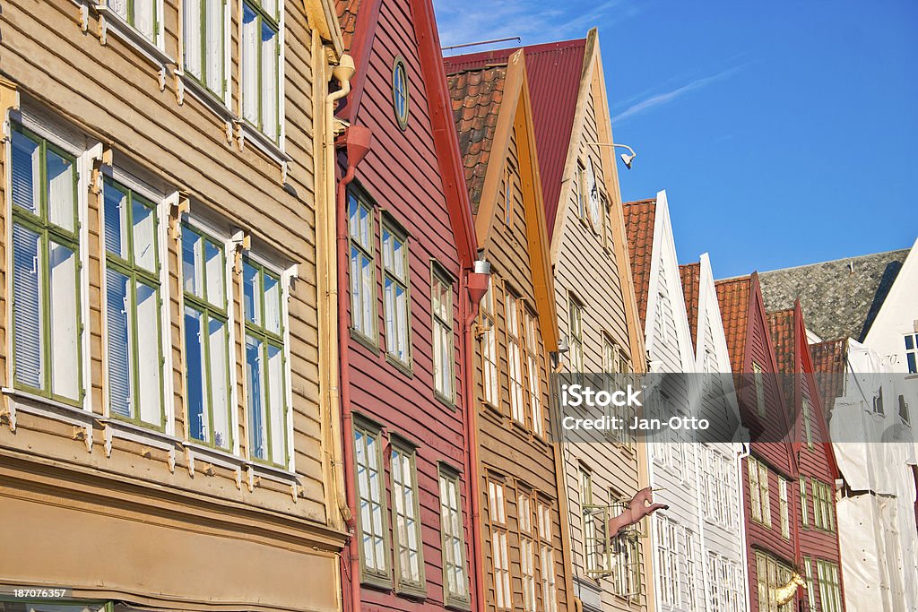 Bergen in Norwegen - Lizenzfrei Architektur Stock-Foto