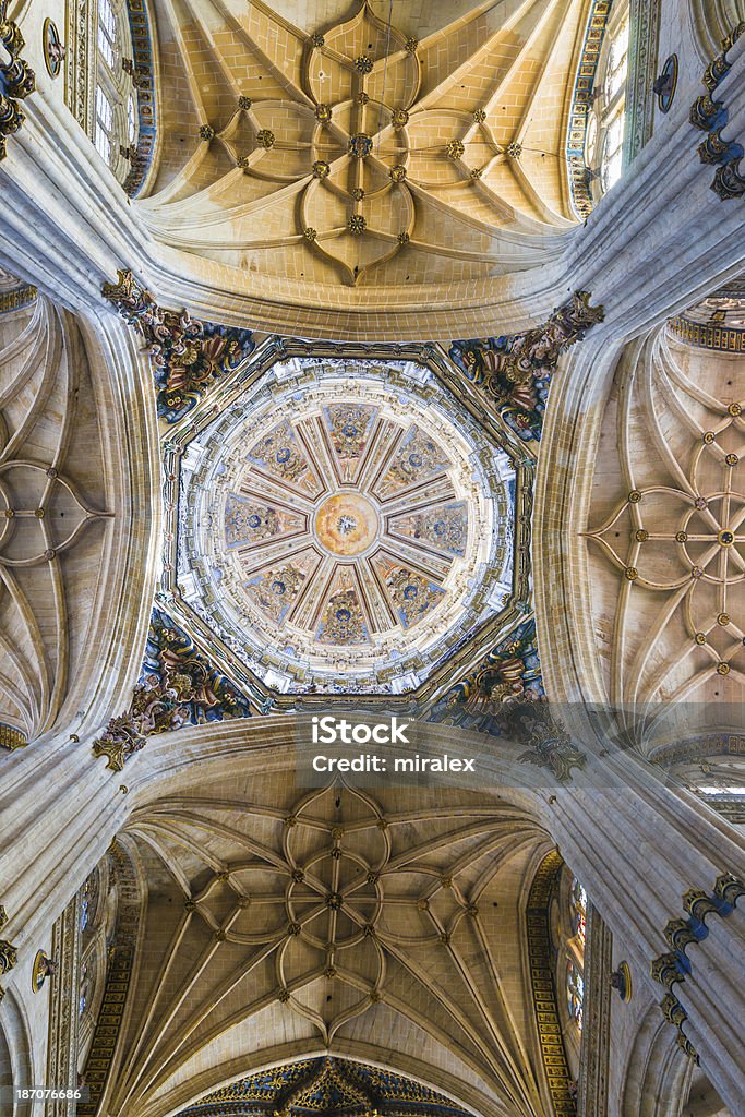 Vault und Dome der neue Kathedrale in Salamanca, Spanien - Lizenzfrei Alt Stock-Foto
