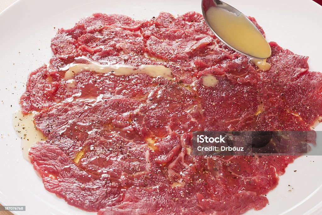 Carne de carpaccio - Royalty-free Alho Francês Foto de stock