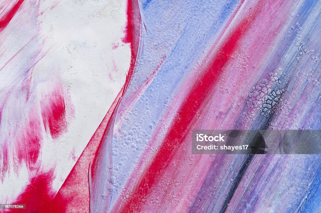 Colorful paint macro A macro of colourful cracked paint on a wall. Abstract Stock Photo