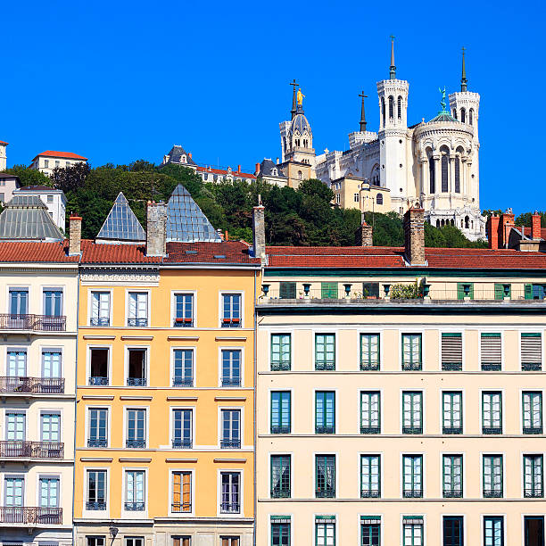 istock Famous view of Notre Dame de Fourviere 187078442
