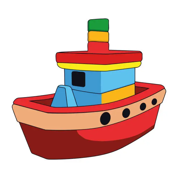 Vector illustration of Wood Toys