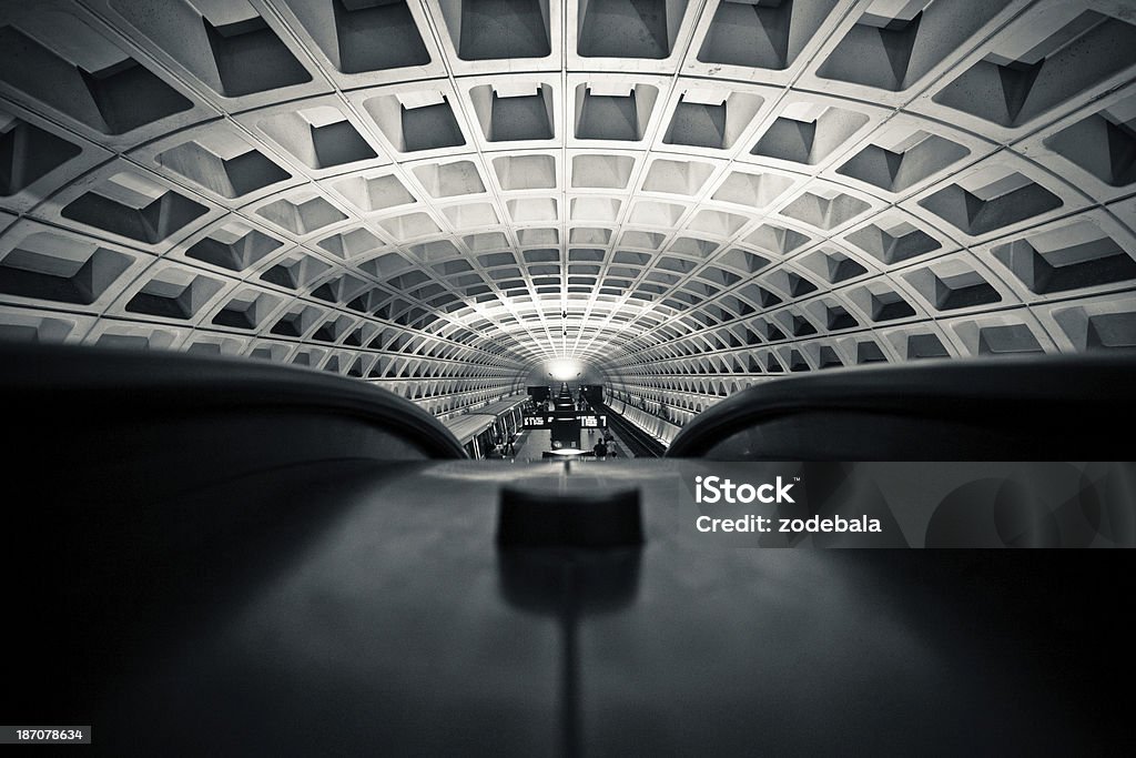 Washington DC Underground, Black and White Underground in Washington DC Washington DC Stock Photo