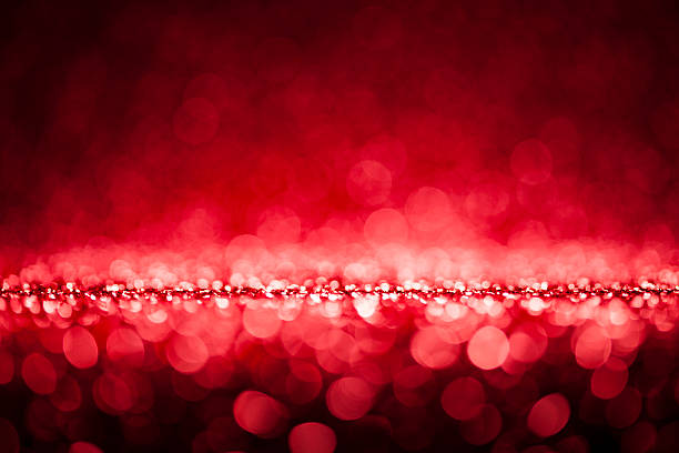 istock Shiny Lights Bokeh - Red Christmas Backgrounds Defocused Abstract Celebration 187078862