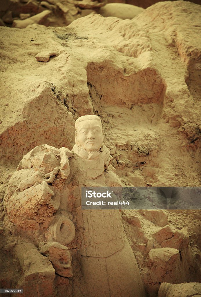 Terracotta Warriors Ancient Stock Photo