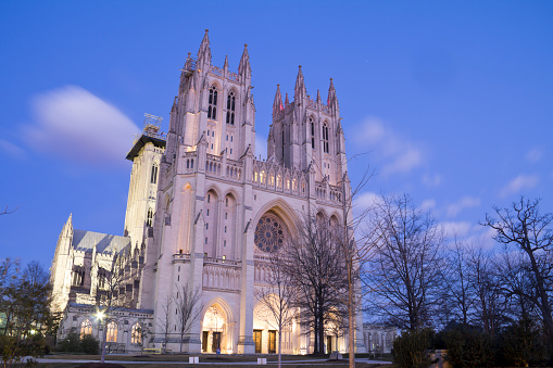 Montreal, Quebec, Canada - May 16, 2022:  Notre-Dame Basilica in Montreal (Quebec, Canada).
