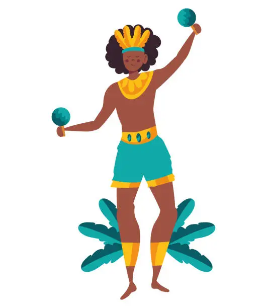 Vector illustration of Samba Dancer