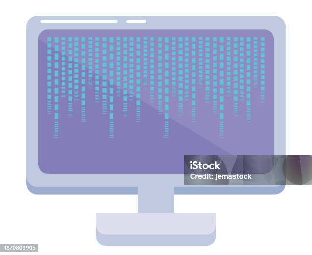Desktop Computer Tech Stock Illustration - Download Image Now ...