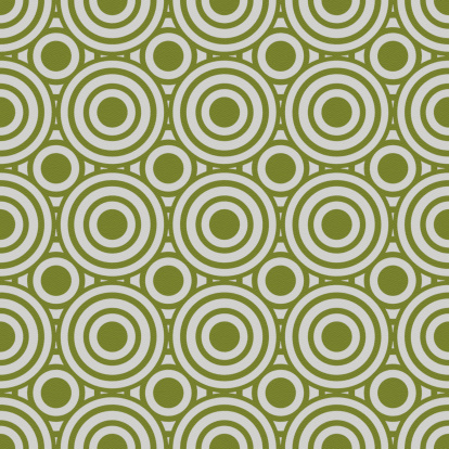 White textured paper with seamless green geometric pattern
