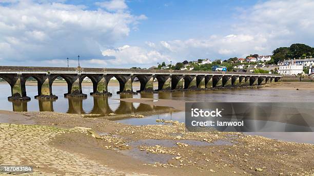 Bridge At Bideford Devon Stock Photo - Download Image Now - Bideford, Bridge - Built Structure, Built Structure