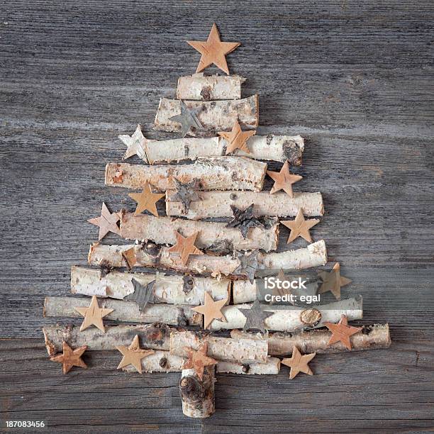 Christmas Tree Advent Calendar Stock Photo - Download Image Now - Advent Calendar, Christmas Tree, Gray Color