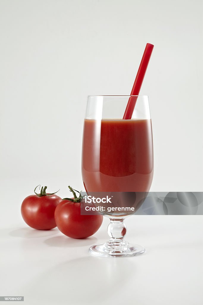 Sumo de tomate fresco - Royalty-free Alimentação Saudável Foto de stock