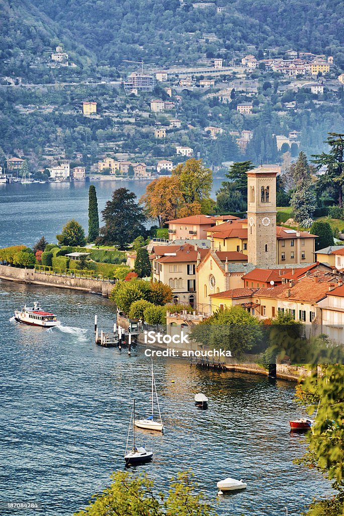 View on Torno village, Lake Como, Italy Lake Como Scenic Lake Como Stock Photo