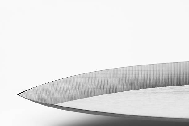 Knife-edge of sharpened professional ceramic chef's knife (XXXLarge)