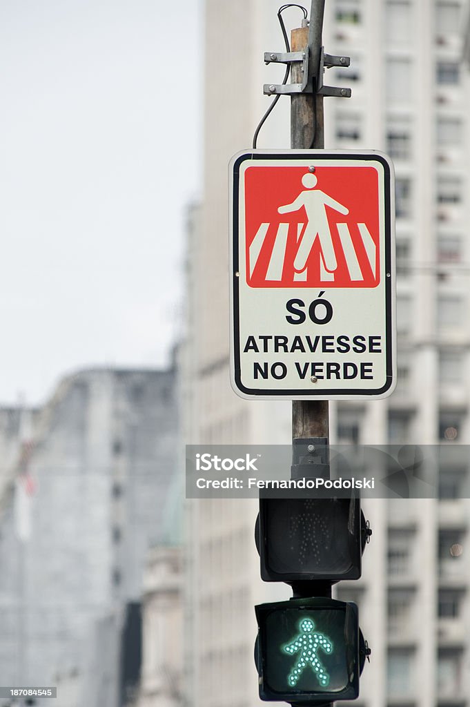 Znak dla pieszych - Zbiór zdjęć royalty-free (Brazylia)