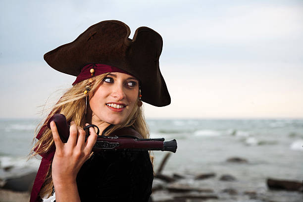 istock Beautiful Pirate looks over her shoulder 187086502