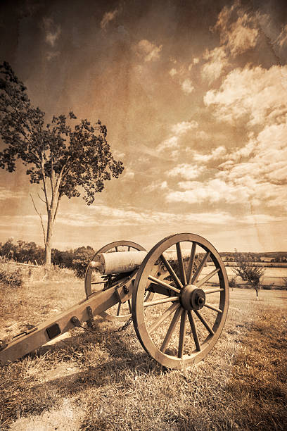 gettysburg battlefield - nobody gettysburg pennsylvania mid atlantic usa - fotografias e filmes do acervo