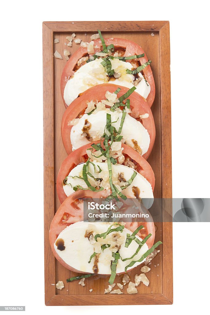 Caprese-Salat - Lizenzfrei Ansicht aus erhöhter Perspektive Stock-Foto