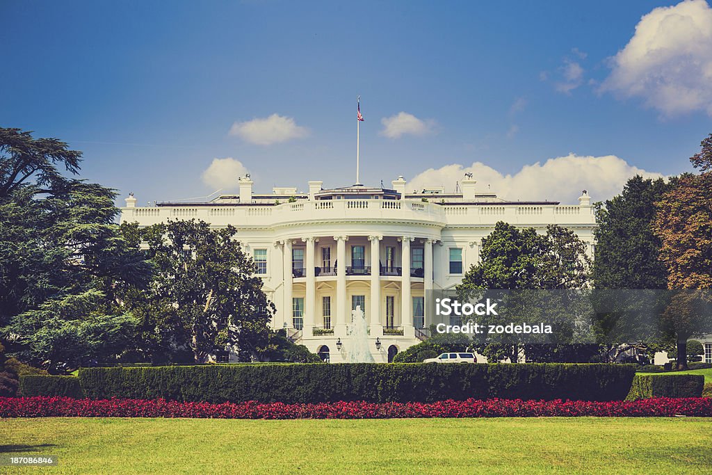 La Casa Bianca a Washington DC, Stati Uniti riferimento - Foto stock royalty-free di La Casa Bianca - Washington DC