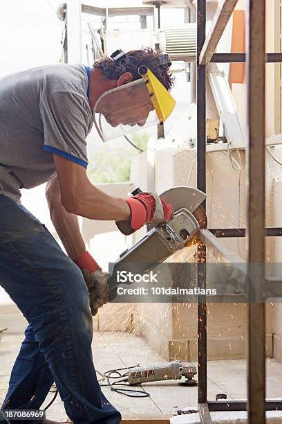 Grinder Stock Photo - Download Image Now - Accuracy, Adult, Blue-collar Worker