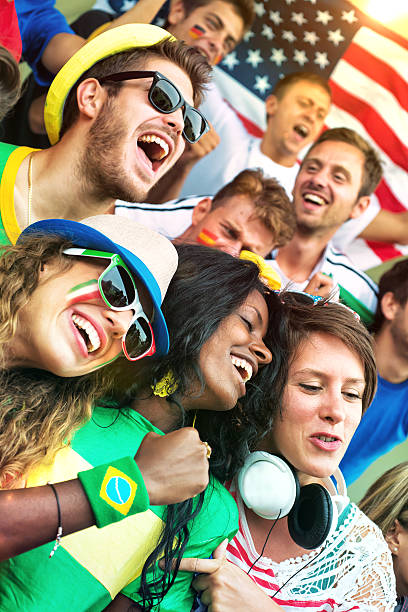 istock Supporters of Different Nationality at the Stadium 187087355