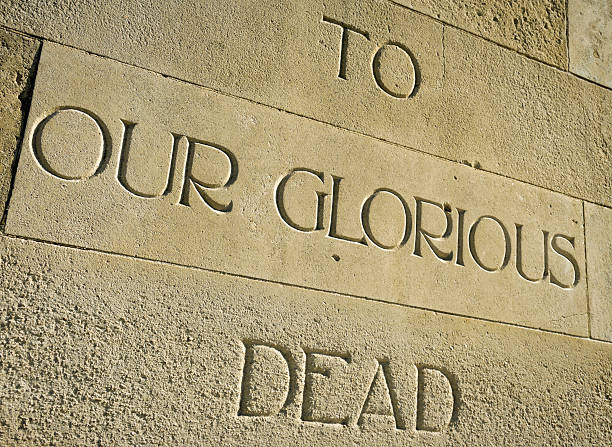 istock 'To Our Glorious Dead' inscription on war memorial 187087509