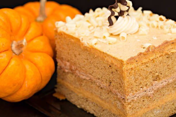 istock Slice Of Pumpkin Cake 187087690