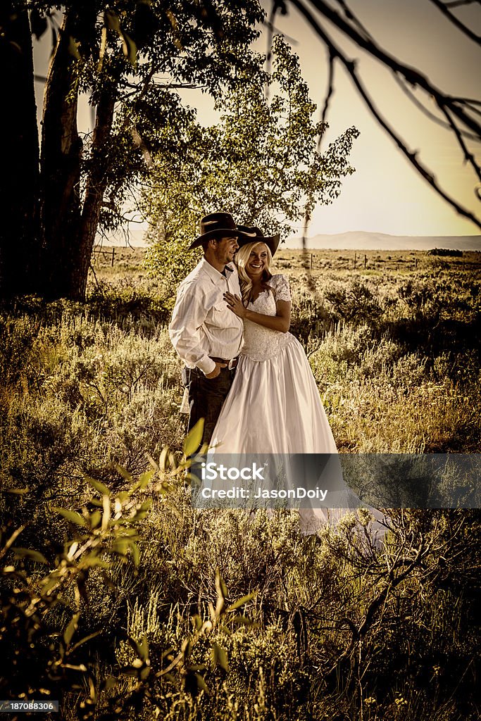 Cowboy Casamento - Royalty-free Casamento Foto de stock