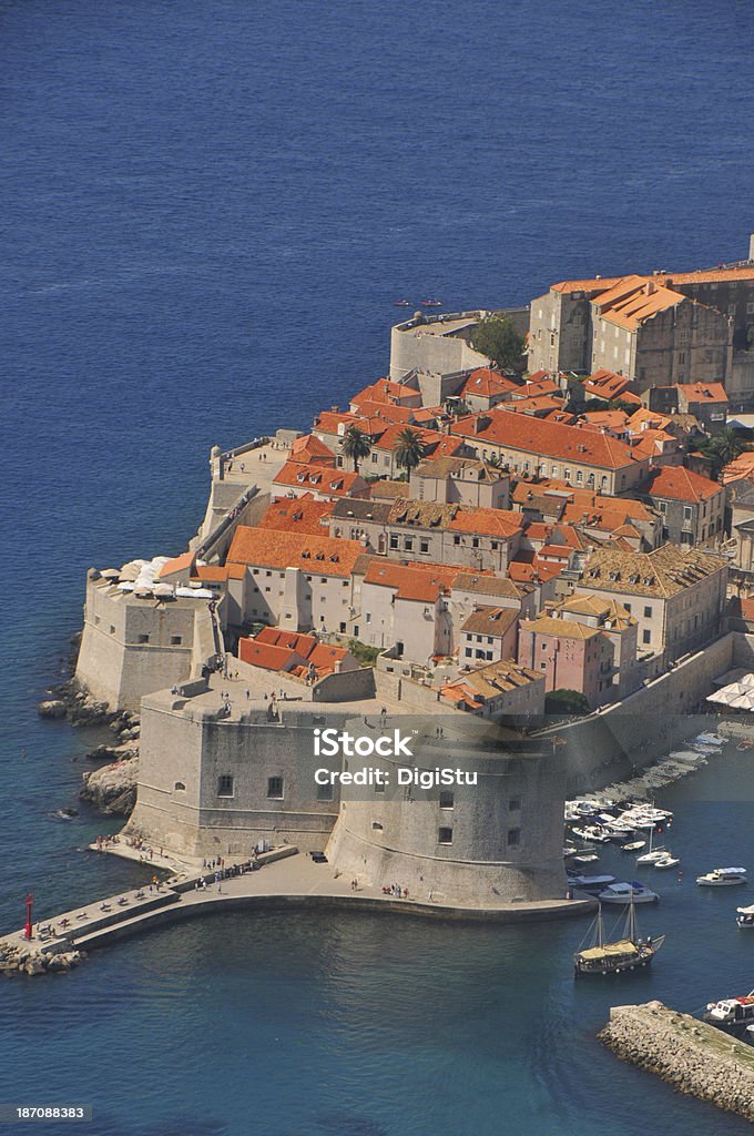 Vista panorámica de Dubrovnik - Foto de stock de Agua libre de derechos