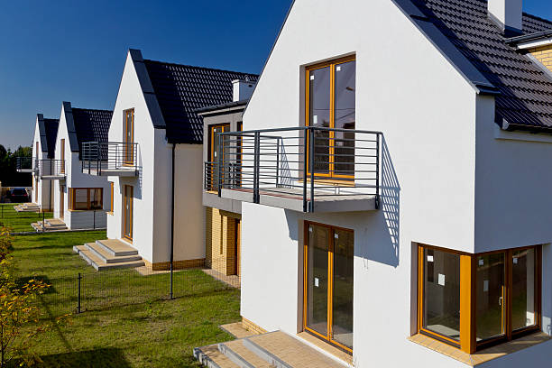 istock Modern residential houses 187088586