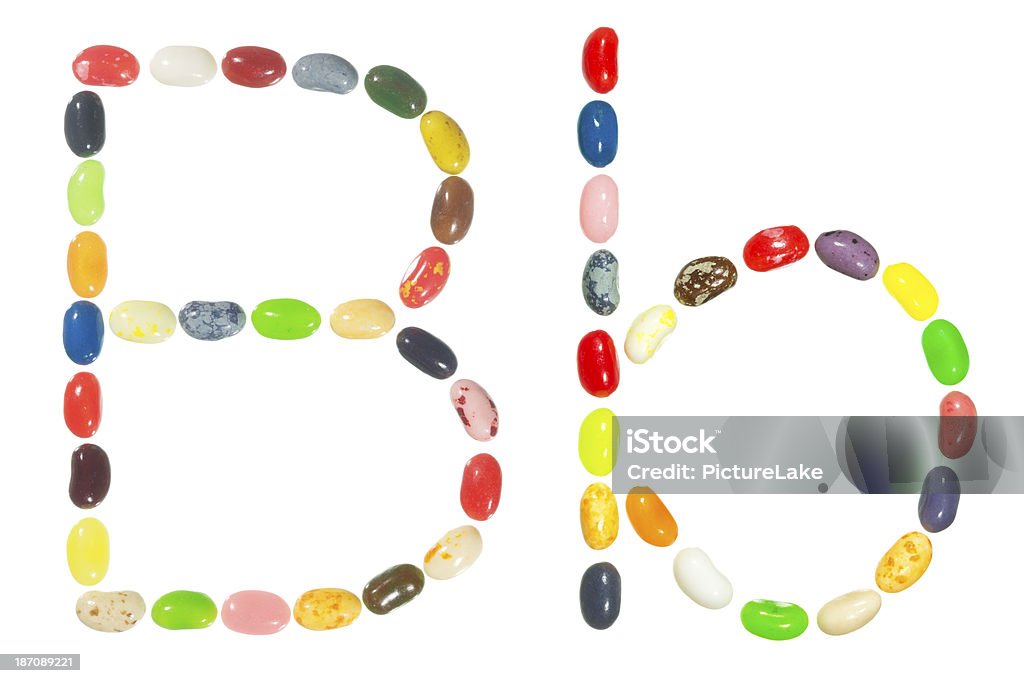 Jelly Bean alfabet, górny i małą literę B - Zbiór zdjęć royalty-free (Alfabet)