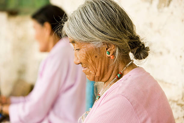 istock Senior Tibetan female 187089812