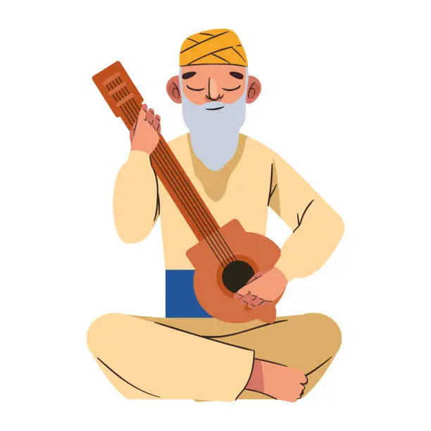 Vector illustration of Guru Nanak Jayanti