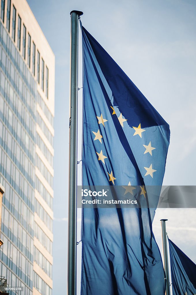 Bandeira da Comunidade Europeia em Frankfurt am Main, Alemanha - Royalty-free Alemanha Foto de stock
