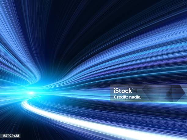 Light Trails In Tunnel Stock Photo - Download Image Now - Abstract, Advice, Backgrounds